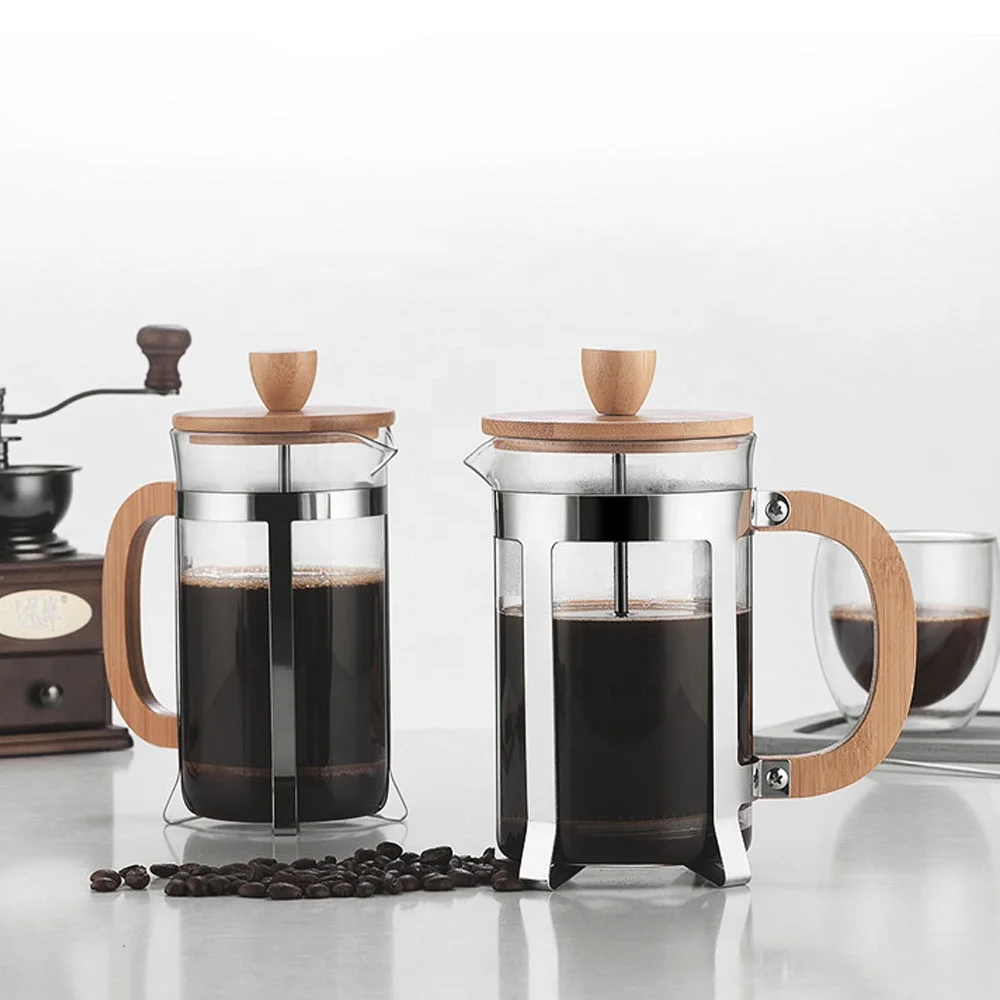 Coffee Equipment For Camping - 350/600ml RVS perskan, voedselveilig, persmodel met