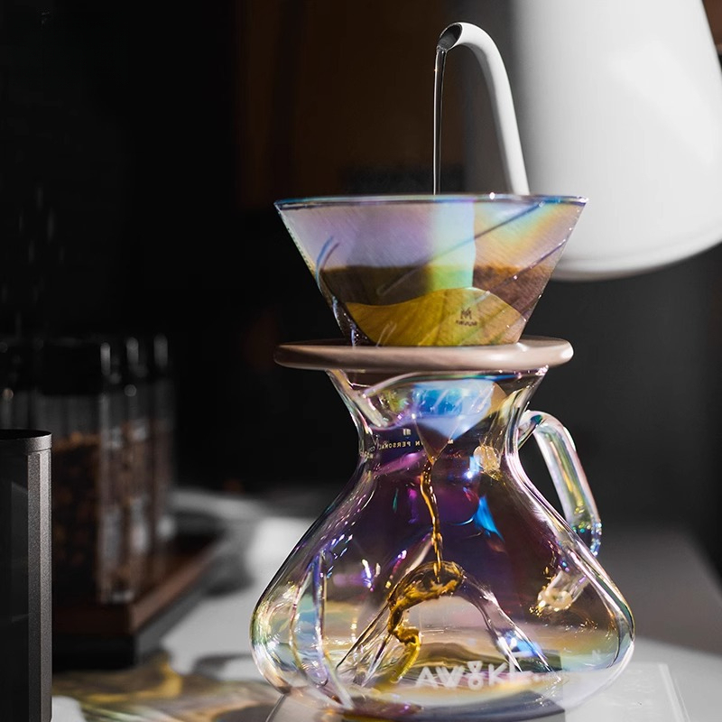 Coffee Equipment V60 - Glazen koffiekan met V60-dripper, filterpapieren en