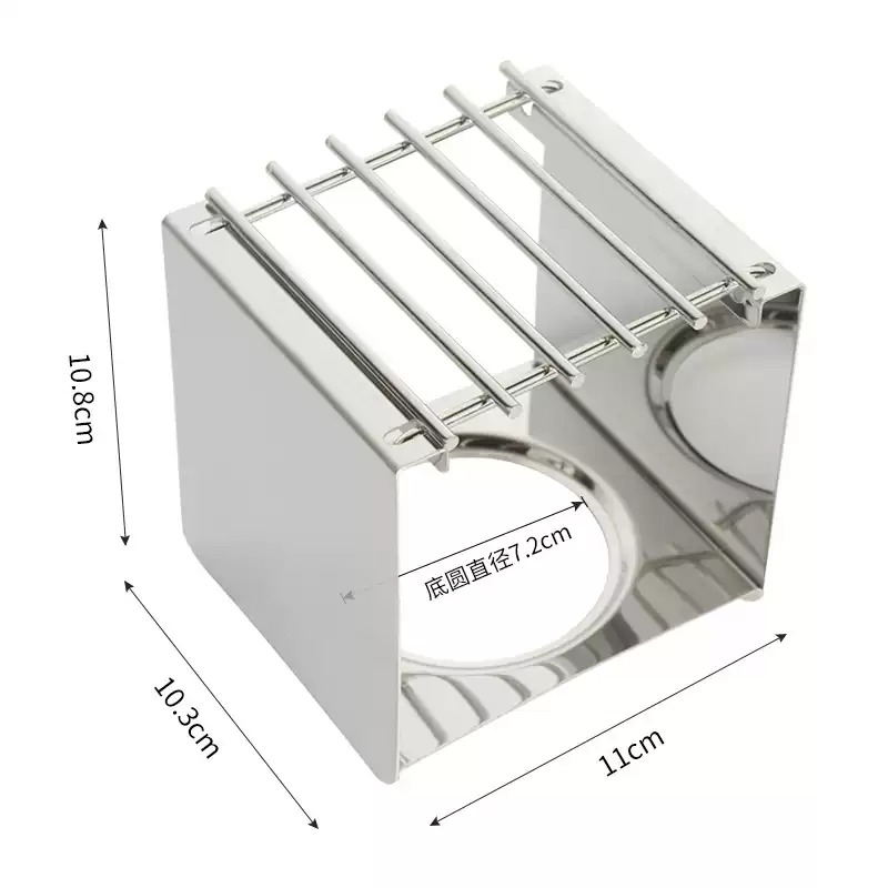 Coffee Equipment For Camping - Roestvrijstalen vierkante koffiebranderstandaard, stabiele potsteun voor