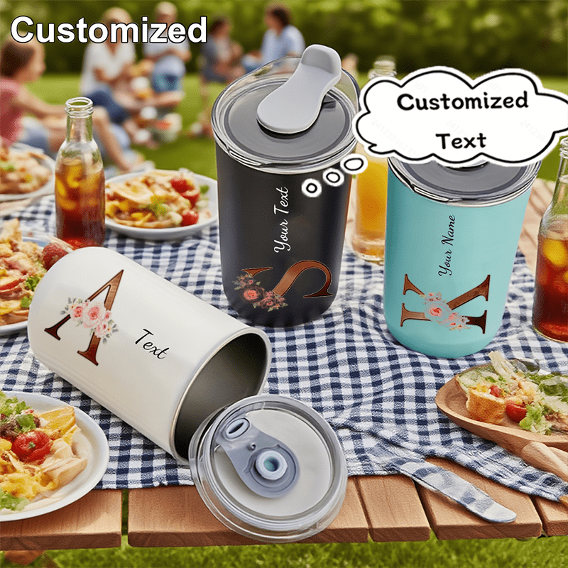 Coffee Equipment For Camping - Gepersonaliseerde beker met bloemenmonogram en initialen,