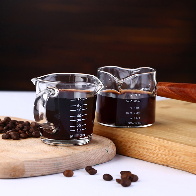 Espresso Shot Glass - 70/75ml Espresso Shot Glas Dubbele Uitloop