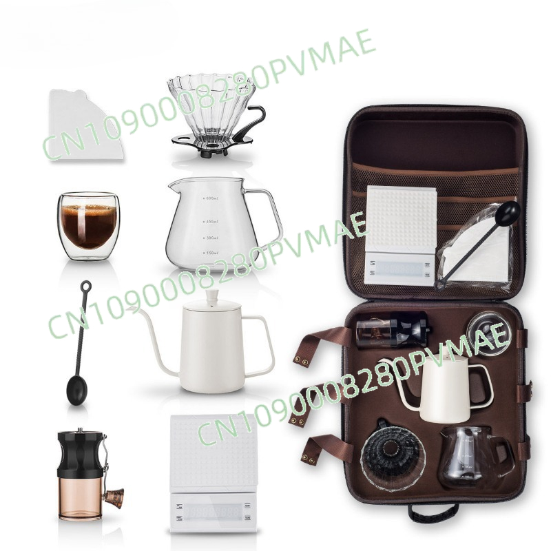 Coffee Equipment For Camping - Handgemaakte koffiezetapparaat voor buiten, kampeerkoffie-uitrusting, complete