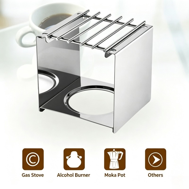 Roestvrijstalen vierkante koff - Coffee Equipment For Camping recensie en prijs