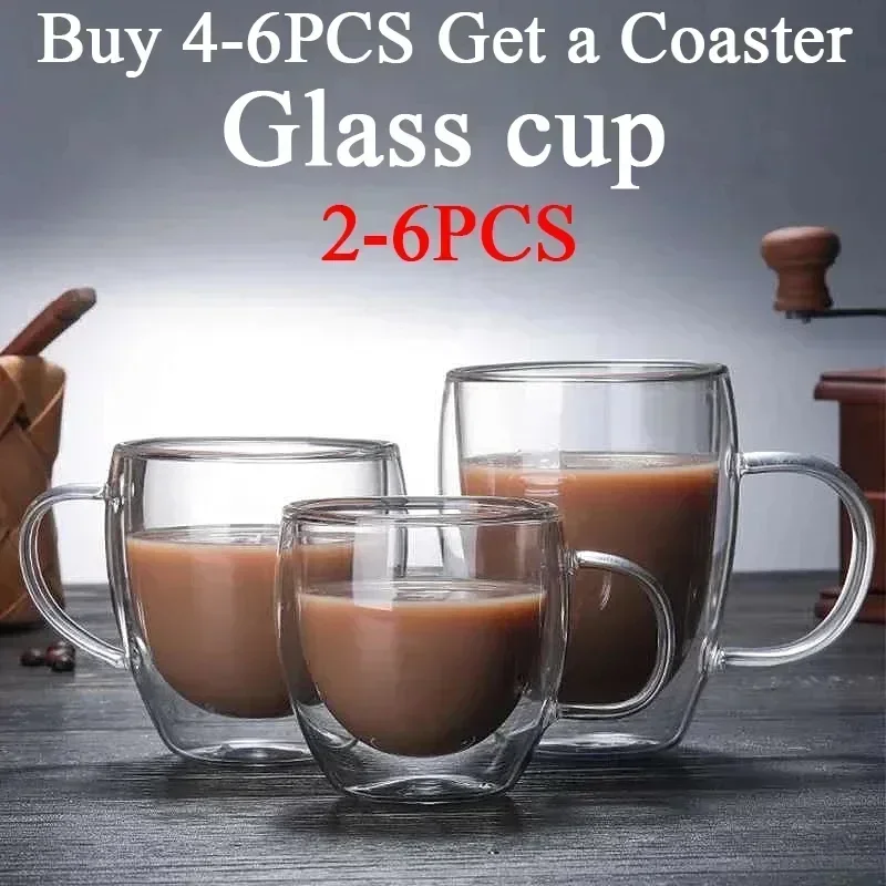 2-6 stuks dubbellaags muur tra - Espresso Shot Glass recensie en prijs